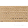 Autocollants de clavier en braille pour malvoyant